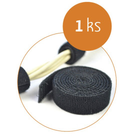 MKF-SK21 Organizace kabelů, Suchý zip, černý, délka 1,2 m