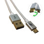 MKF-REV12WH USB/Micro USB, datový a nabíjecí kabel, oboustranné konektory, bílý, délka 1,2 m_2