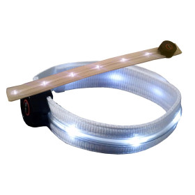 MKF-Flash svítící pásek, délka 48 cm, 3 módy blikání, bílá