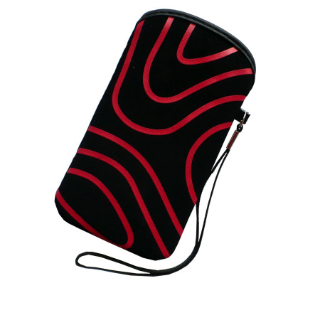Pouzdro InHouse Flexi Stripes Case černo červené pro mobil