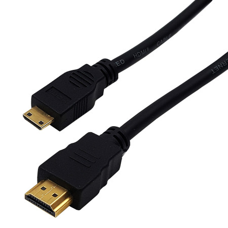 MKF-101303/1,8m video kabel HDMI / HDMI Mini V2.0, 18 Gb/s, 3D, 1080p, 19 pin, Hight speed, délka 1,8 m