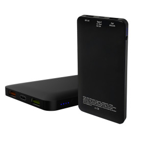 MKF-PB10QC3 ALU Powerbanka, Výstup USB C + USB 5V/2,4A + USB QC3.0, 10000mAh