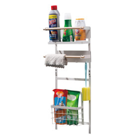 MKF-21MG02W magnetický organizér, držák do koupelny nebo kuchyně, Nosnost 12 kg, Bílý