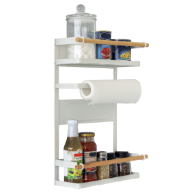 MKF-21MG01W magnetický organizér, kuchyňský držák 465x112x340 mm, Nosnost 12 kg, Bílý-10